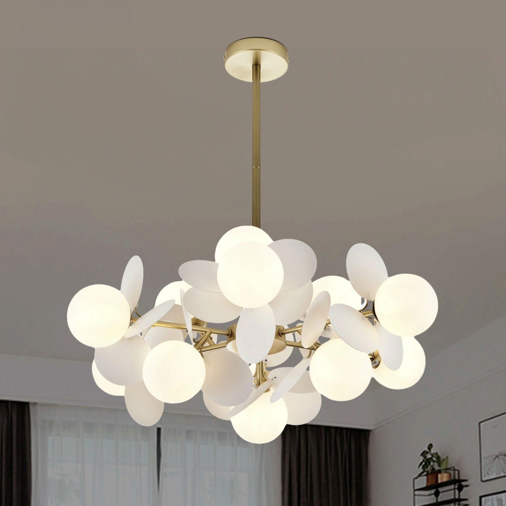 Toolight Moderní designové osvětlení APP1565-12 Gold/White - Obrázek 2