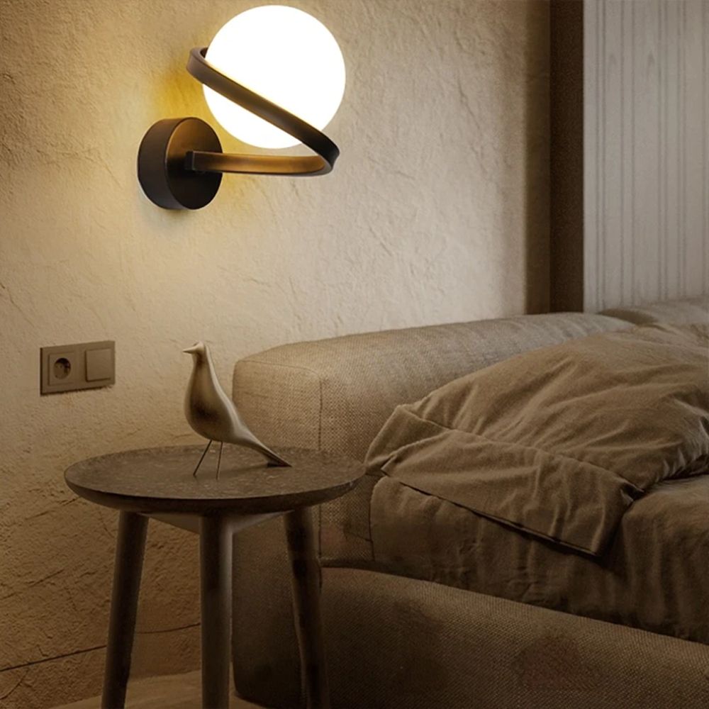 Toolight Moderní nástěnná lampa APP1209-1W Black - Obrázek 2