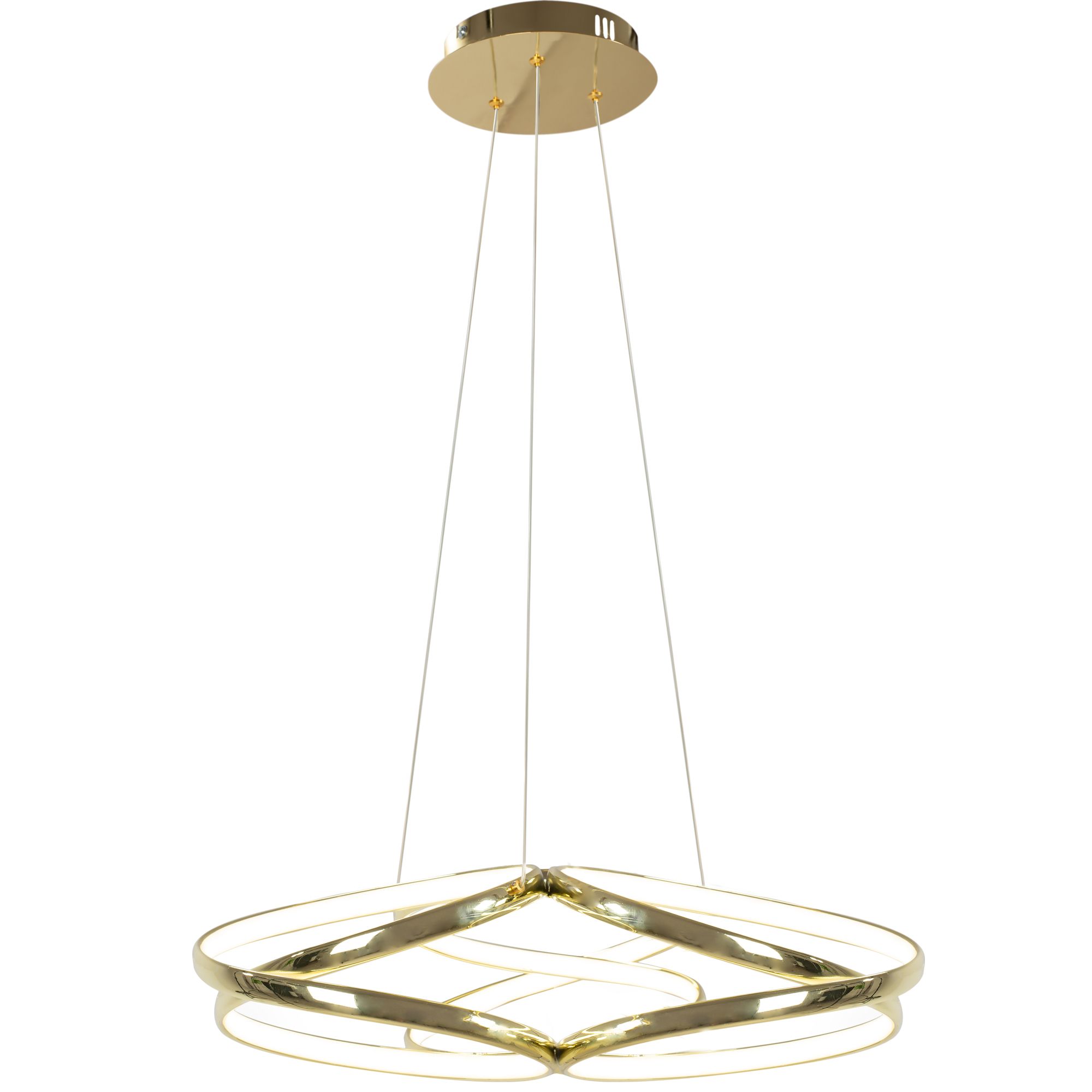 Toolight Moderní stropní svítidlo LED + Ovladač APP794-CP Flat Gold - Obrázek 2