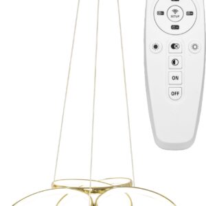 Toolight Moderní stropní svítidlo LED + Ovladač APP794-CP Flat Gold