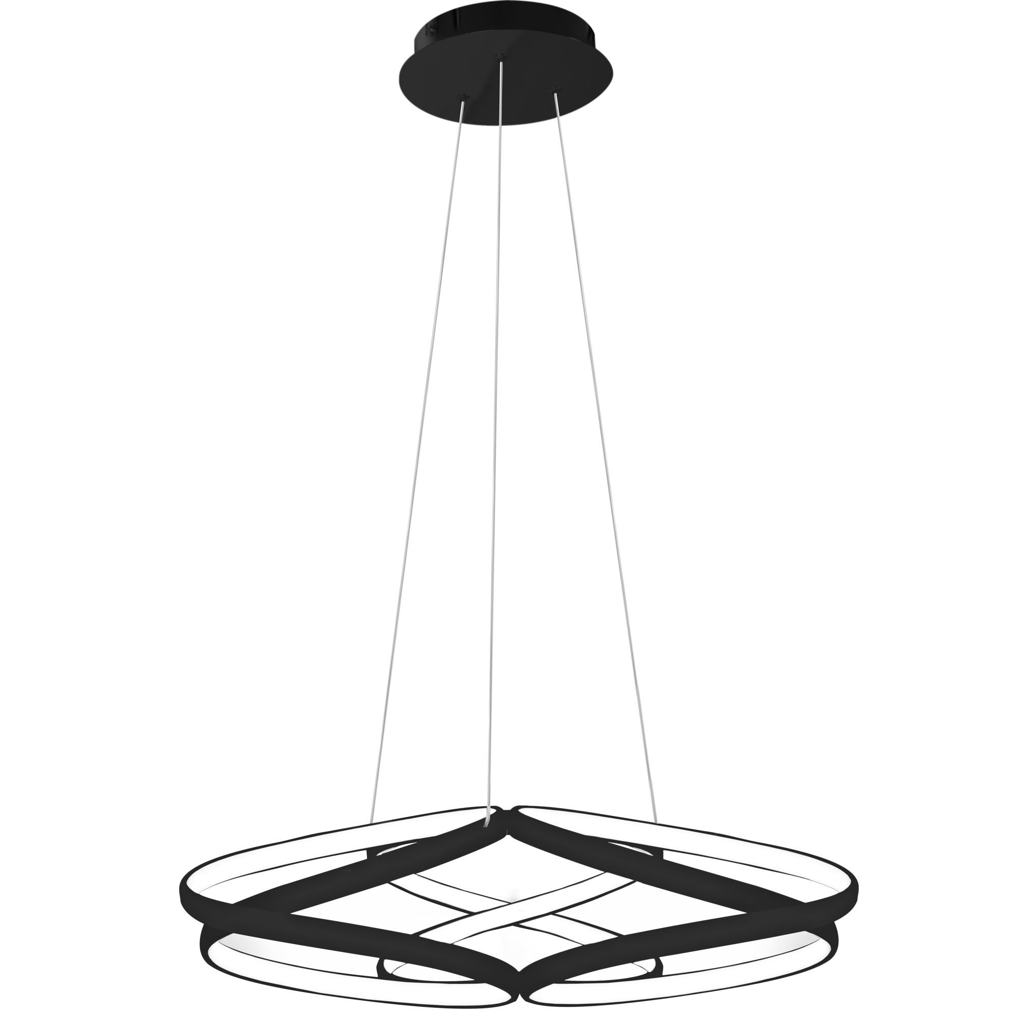 Toolight Moderní stropní svítidlo LED + PILOT APP793-CP FLAT Black - Obrázek 2