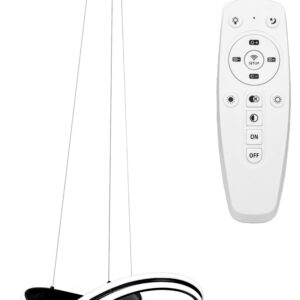 Toolight Moderní stropní svítidlo LED + PILOT APP817-CP Black