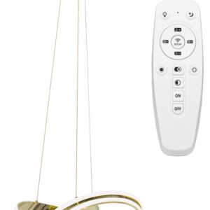 Toolight Moderní stropní svítidlo LED + PILOT APP818-CP Gold