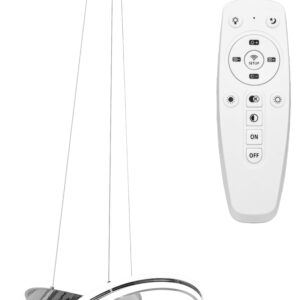 Toolight Moderní stropní svítidlo LED + PILOT APP819-CP CHROM