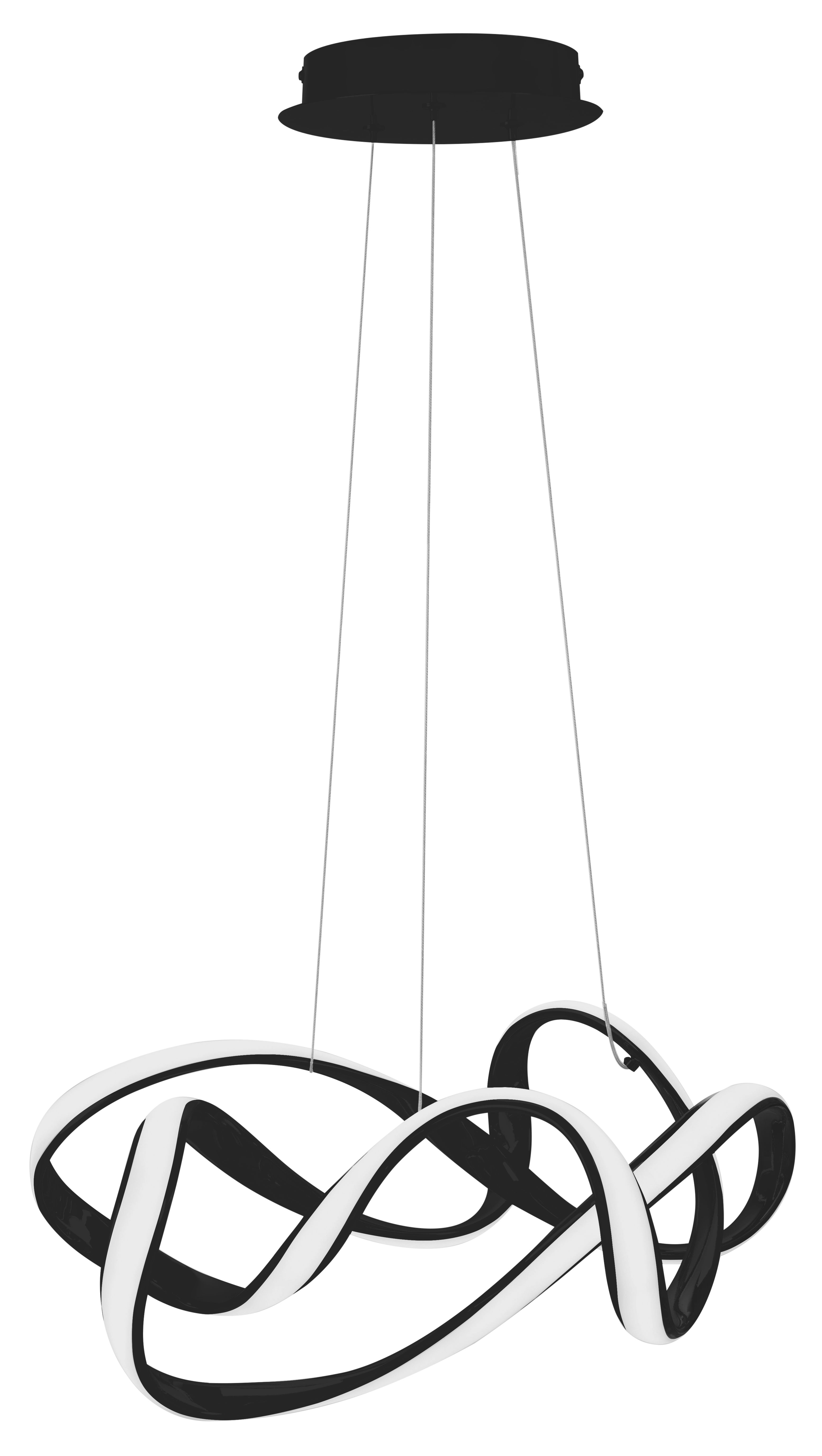 Toolight Moderní stropní svítidlo LED + ovladač EVE APP820-CP Black - Obrázek 2