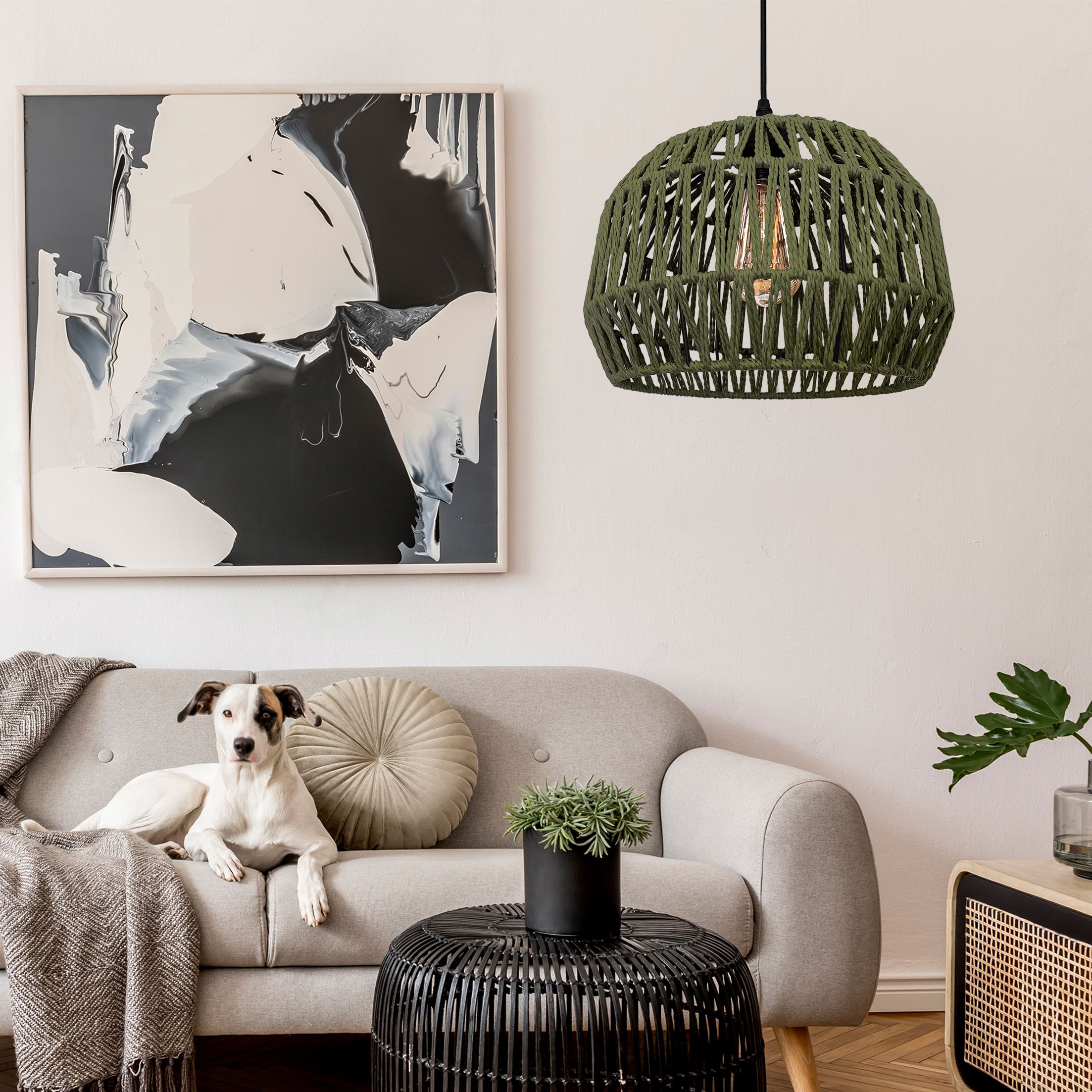 Toolight Moderní závěsné BOHO GREEN osvětlení APP1293-1CP - Obrázek 2