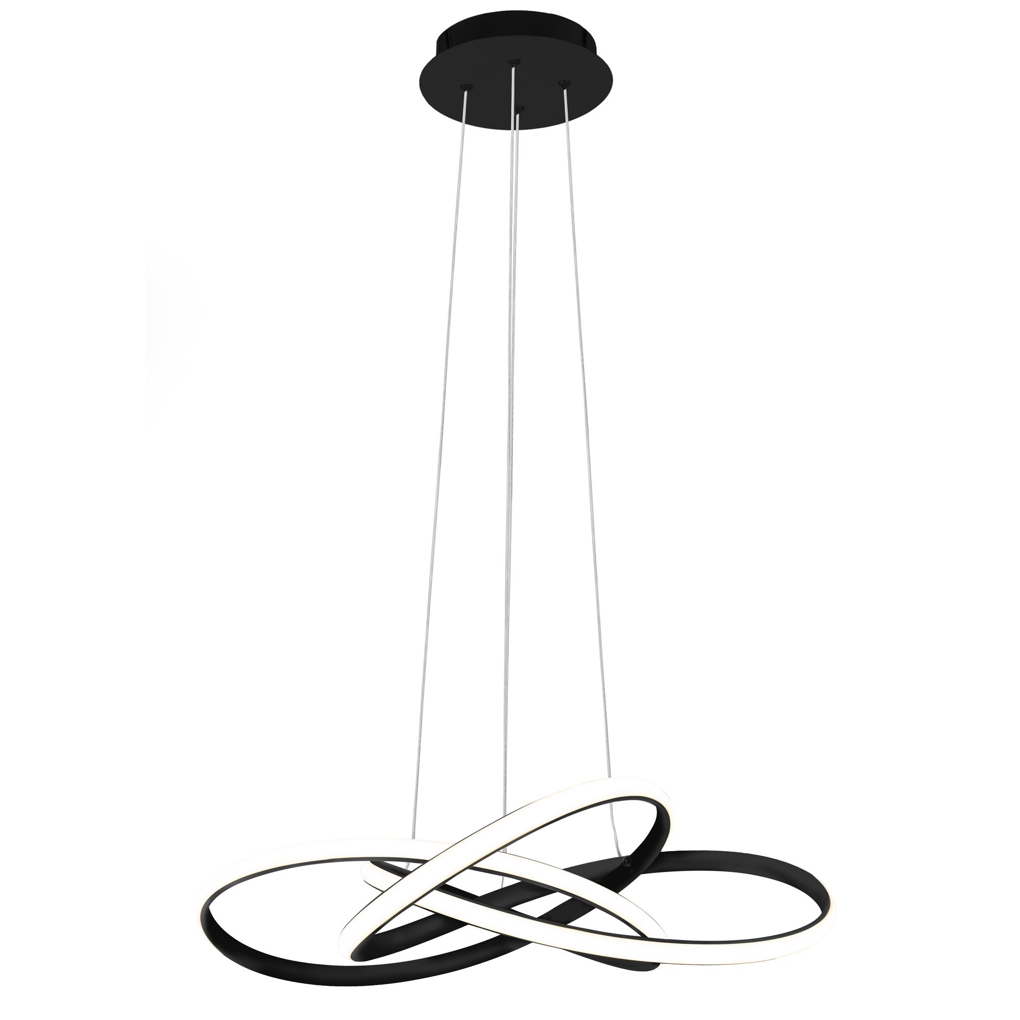 Toolight Moderní závěsné osvětlení LED Lamp APP814-CP Node Black - Obrázek 2