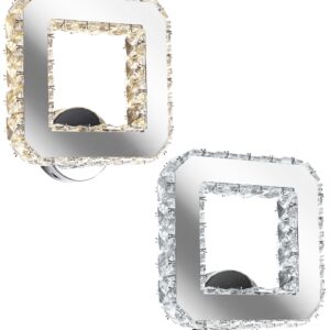 Toolight Nástěnná lampa Crystal Sconce LED Square APP415-W APP416-W Teplá bílá 3000K