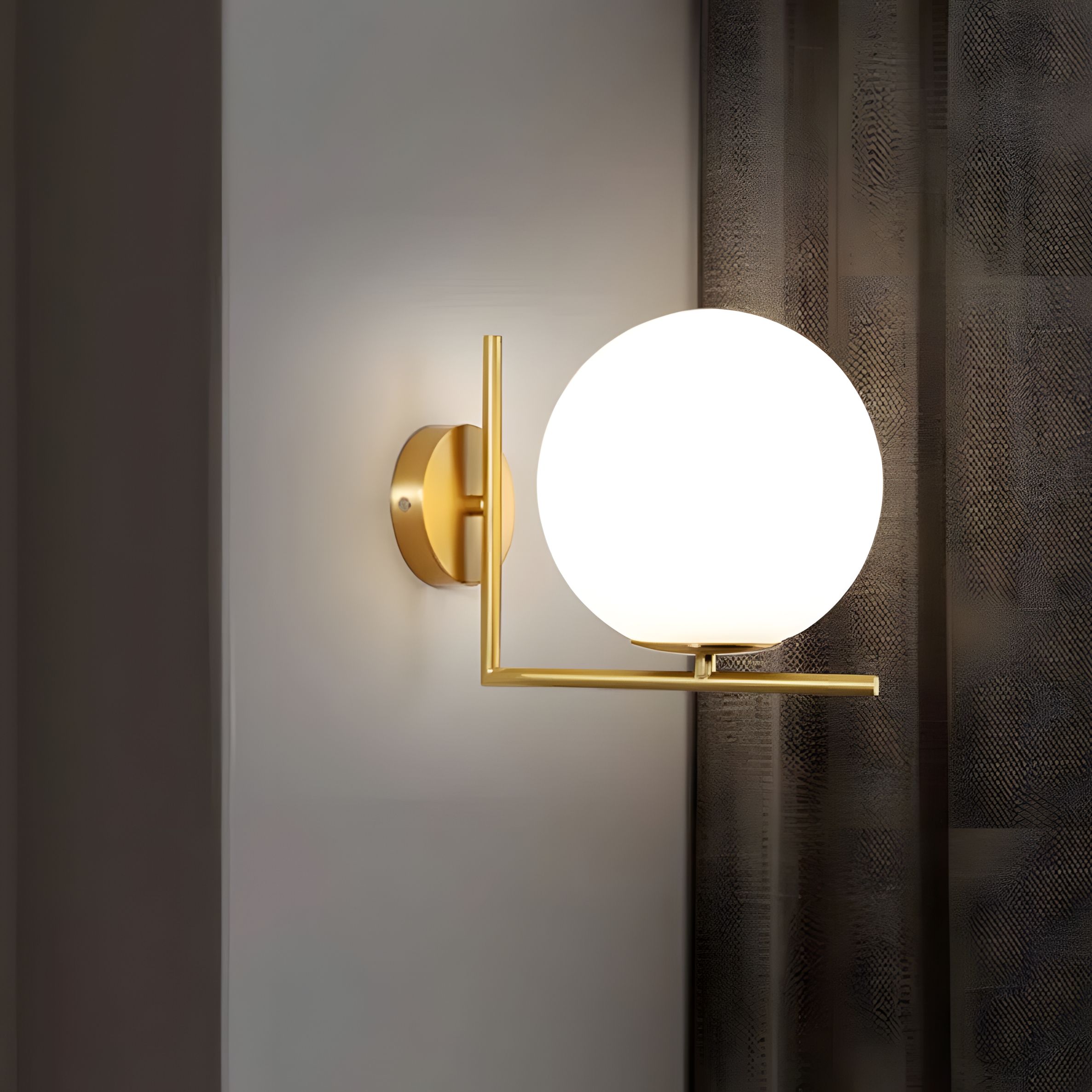 Toolight Nástěnné osvětlení Modern G102-1W zlaté - Obrázek 2