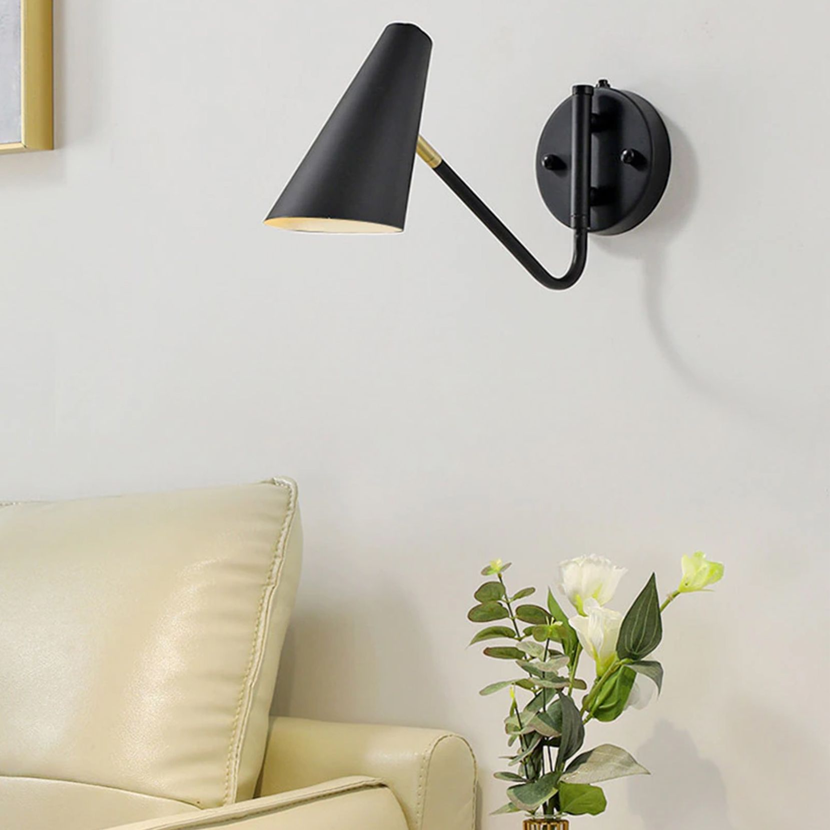 Toolight Nástěnné svítidlo APP1139-1W black GOLD - Obrázek 2