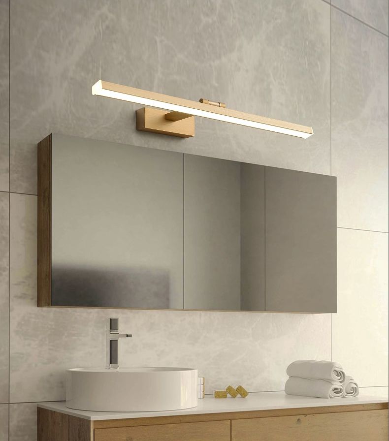 Toolight Nástěnné svítidlo Zlaté 80cm APP835-1W - Obrázek 2