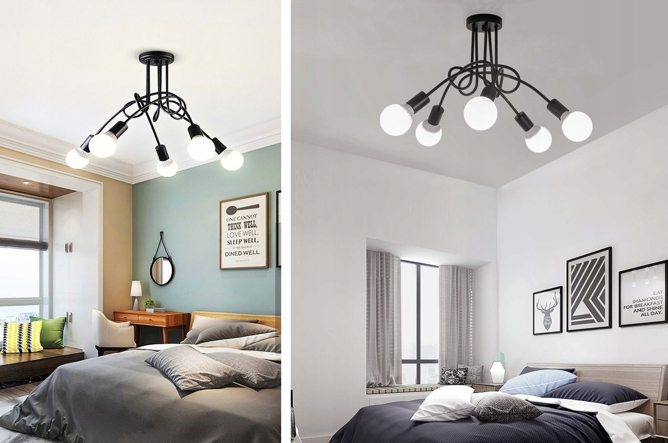 Toolight Osvětlení Lamp Paradise 5 Black 392252 - Obrázek 2