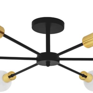 Toolight Pavoučí lampa 6 APP501-6C Černá