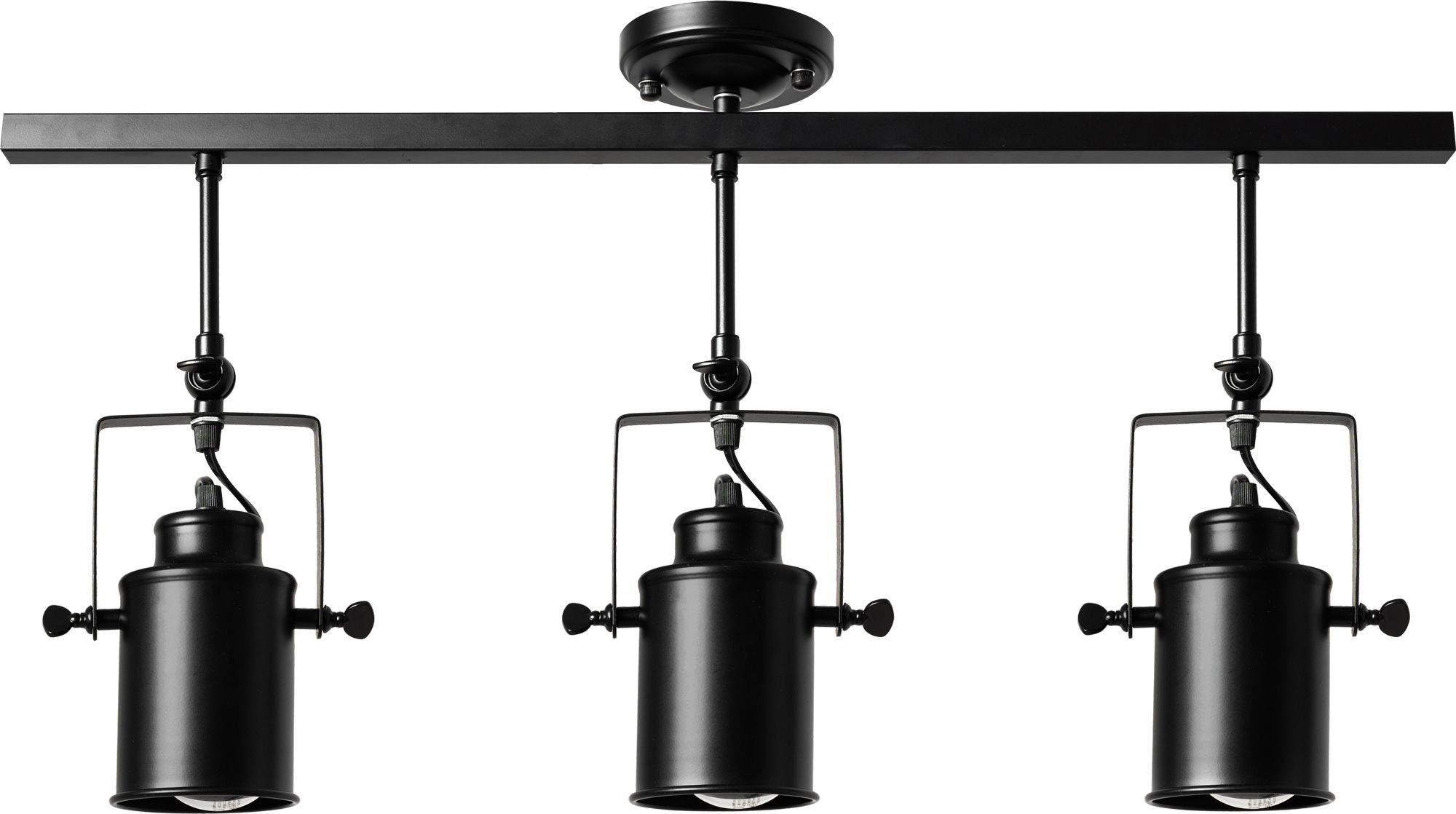 Toolight Reflektorová trojitá stropní nástěnná lampa bodová černá E27 APP487-3C - Obrázek 2