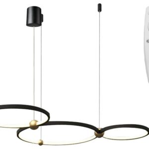 Toolight Ring 3 vedl lampa + dálkové ovládání APP752-30-40-50 černá