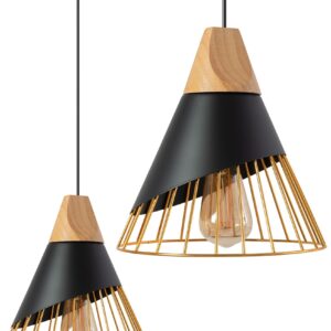Toolight Skandinávská kovová závěsná stropní lampa APP224-1CP