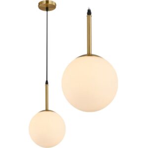 Toolight Skleněná stropní lampa bílá APP431-1CP