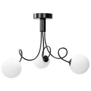 Toolight Skleněné koule Stropní svítidlo APP1154-3CP Black
