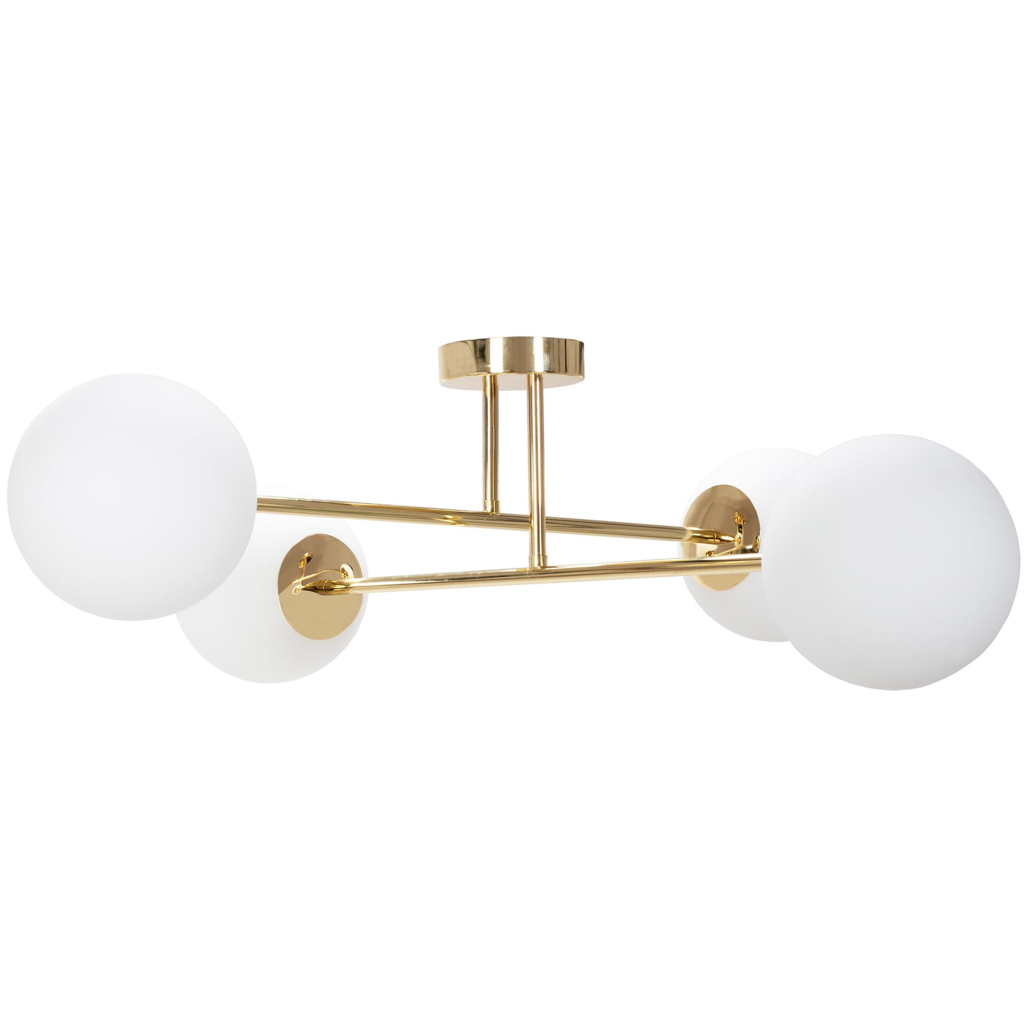 Toolight Skleněné koule Stropní svítidlo APP1248-4CP Gold - Obrázek 2