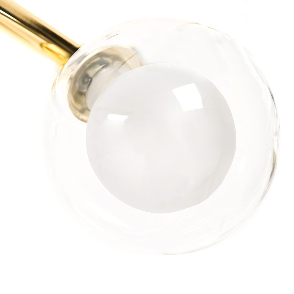 Toolight Skleněné koule závěsná lampa APP639-4CP zlatá - Obrázek 2