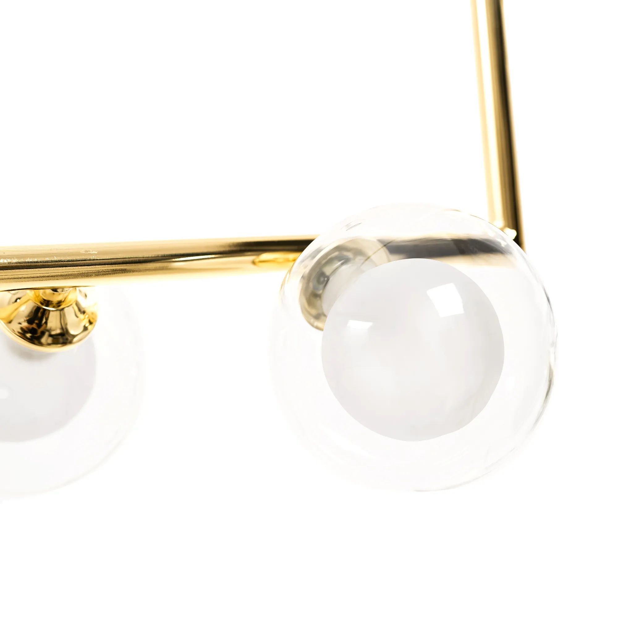 Toolight Skleněné koule závěsná lampa APP690-6CP zlatá - Obrázek 2