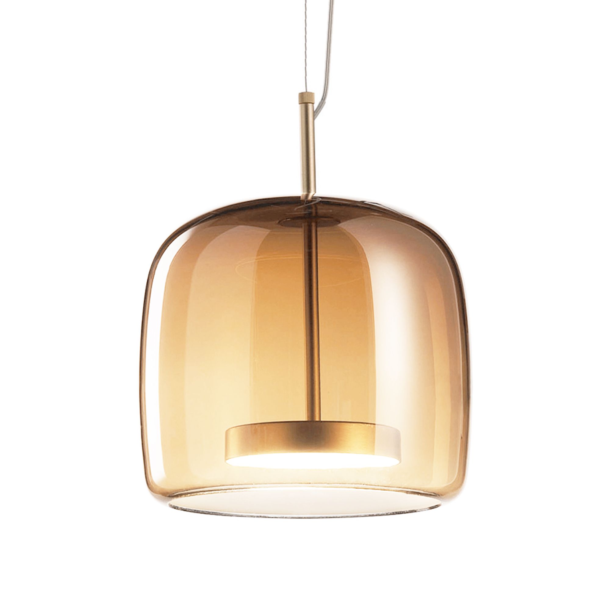 Toolight Skleněné závěsné stropní svítidlo APP310-1CP LOFT - Obrázek 2