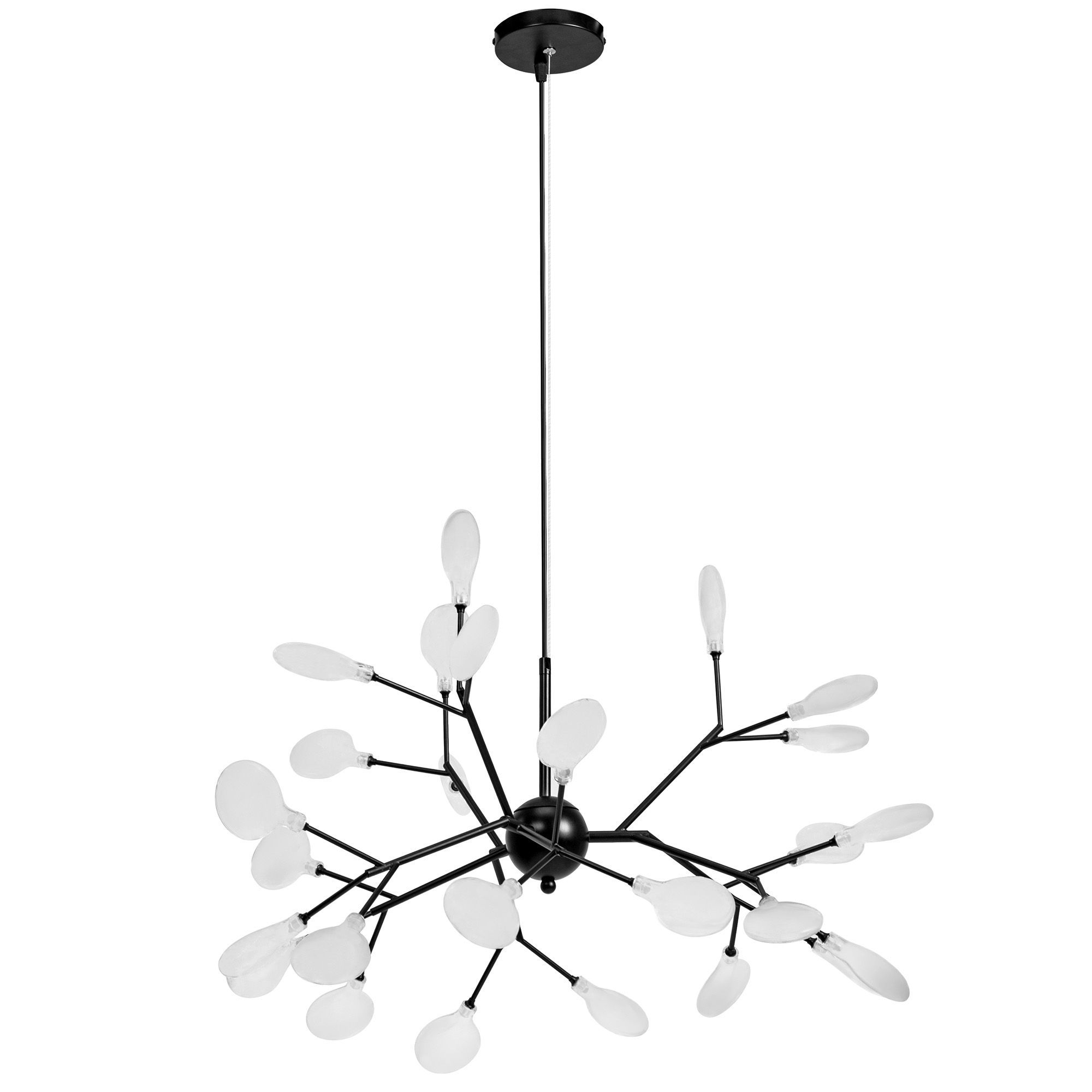 Toolight Stromová závěsná lampa 27 APP590-CP Černá