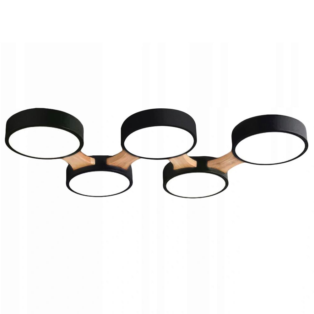 Toolight Stropní LED osvětlení s dálkovým ovládáním APP526-5C černé - Obrázek 2