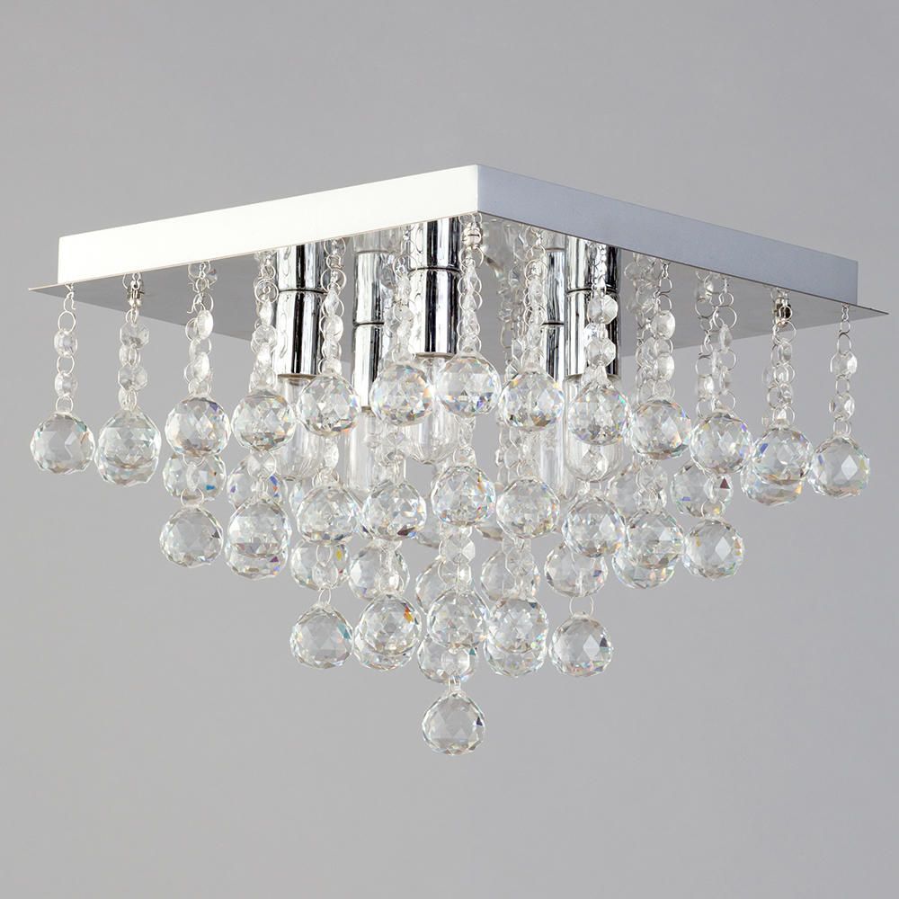 Toolight Stropní křišťálová lampa Plafon APP515-4C Cristal - Obrázek 2