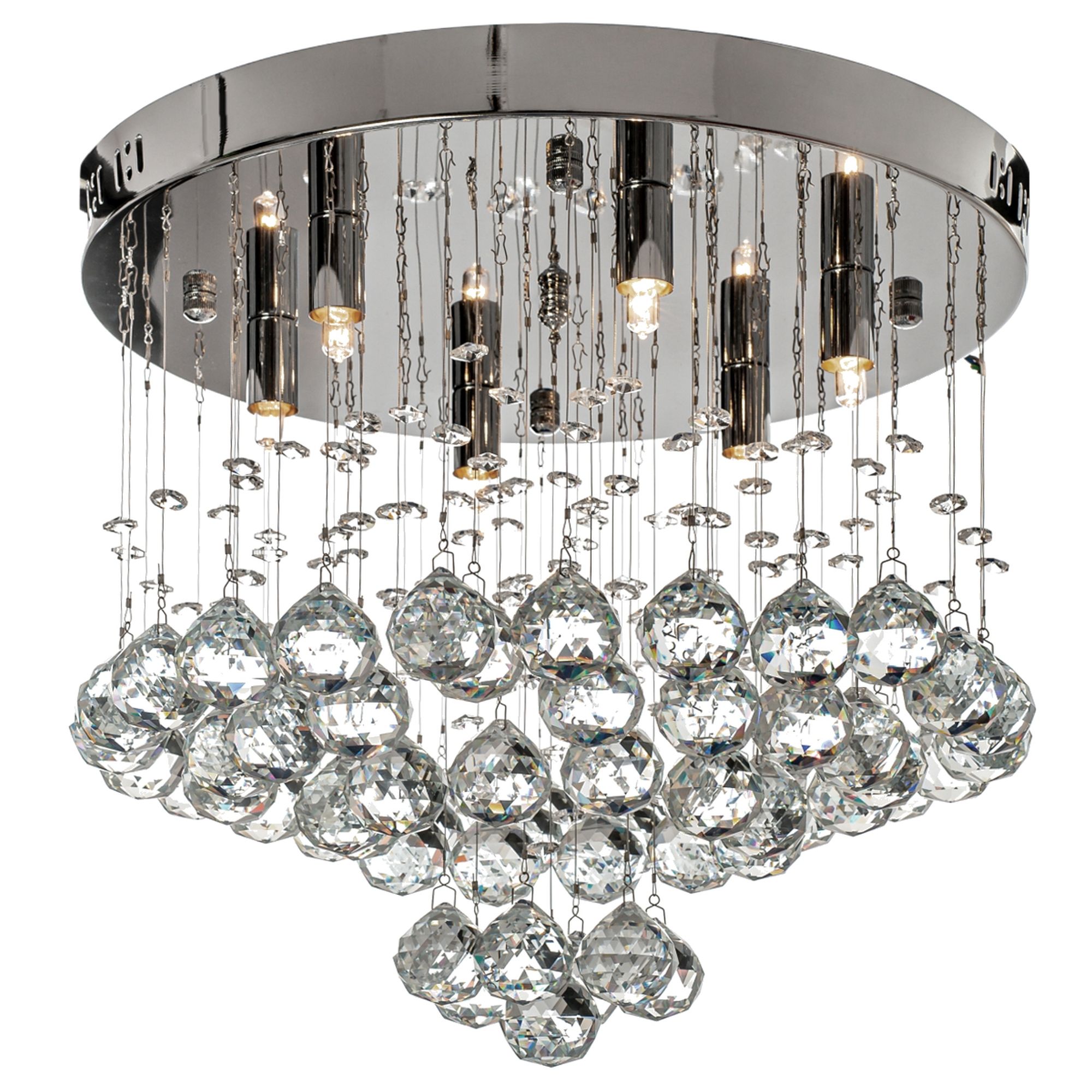 Toolight Stropní křišťálová lampa Plafon APP786-6C Chrom - Obrázek 2