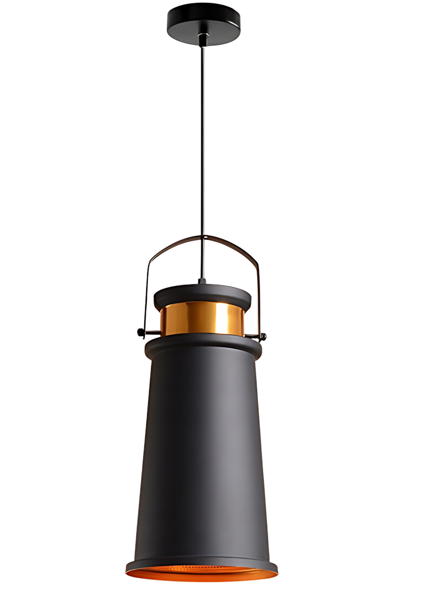 Toolight Stropní lampa ASTI A černá / zlatá