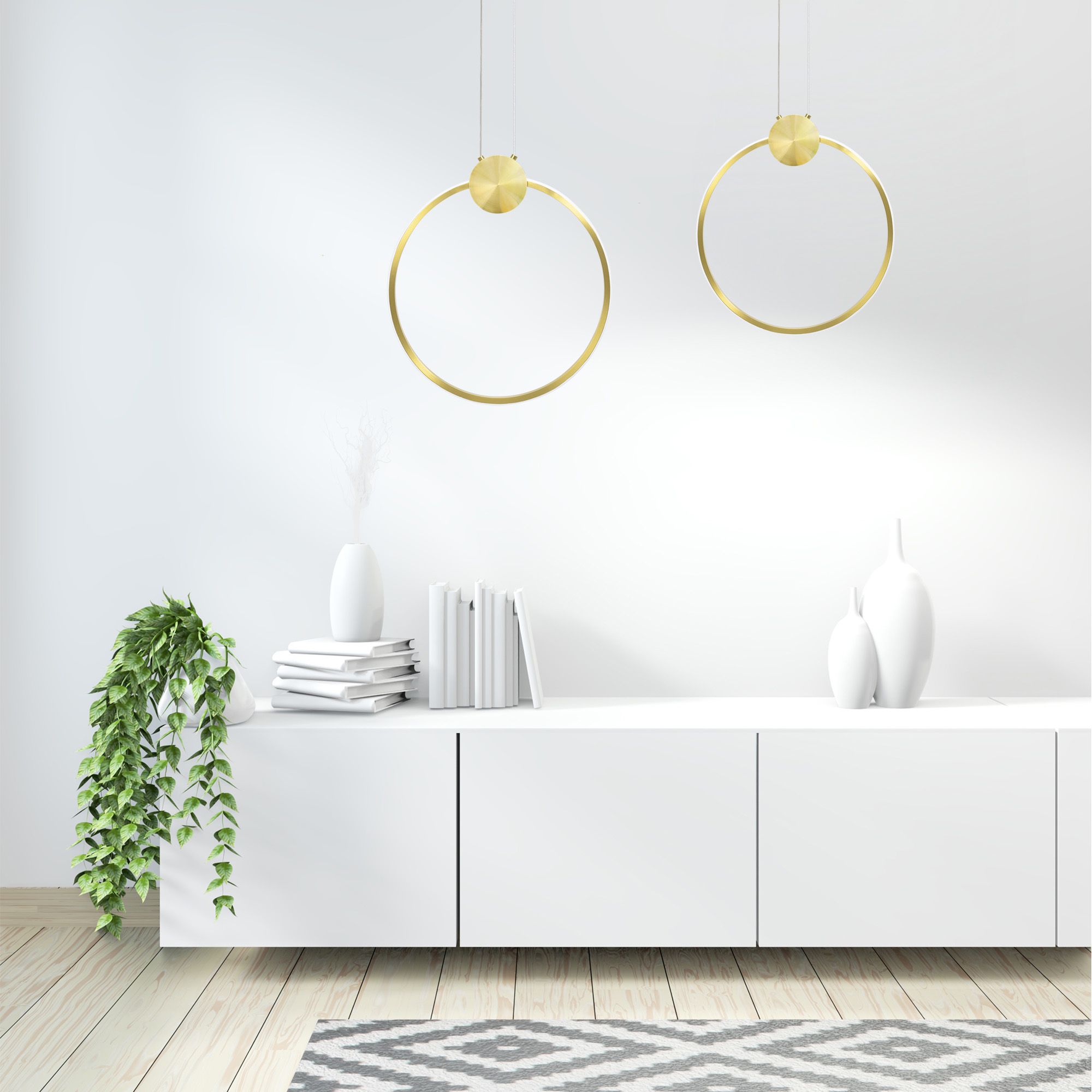 Toolight Stropní svítidlo LED APP1396-CP GOLD 40cm - Obrázek 2
