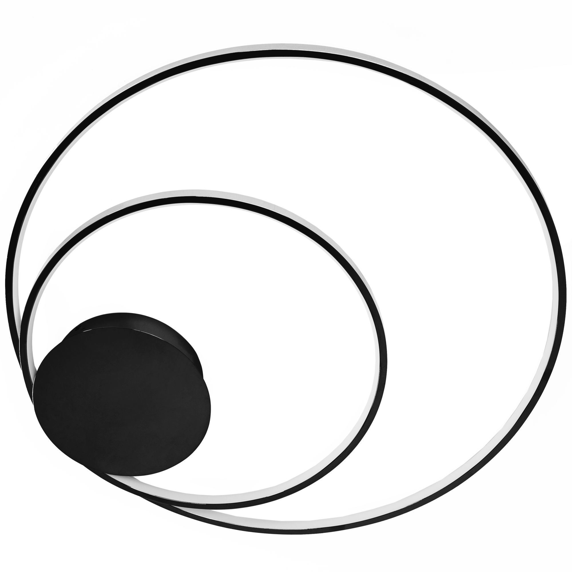 Toolight Stropní svítidlo LED s ovladačem PLAFON APP802-C Black - Obrázek 2