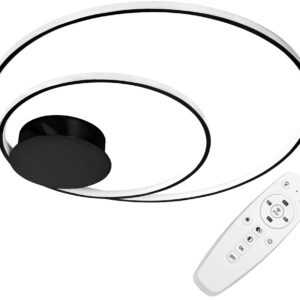 Toolight Stropní svítidlo LED s ovladačem PLAFON APP802-C Black