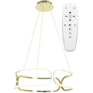 Toolight Stropní svítidlo s dálkovým ovládáním plafon LED APP791-CP TRIO Gold
