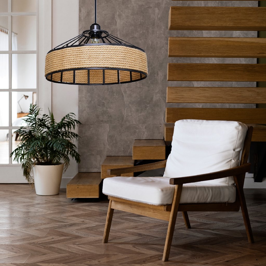 Toolight Stropní svítidlo v BOHO stylu APP1317-1CP - Obrázek 2