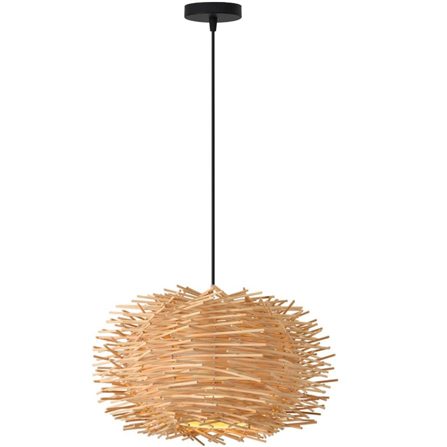 Toolight Stropní závěsné svítidlo Boho Natural APP884-1CP - Obrázek 2