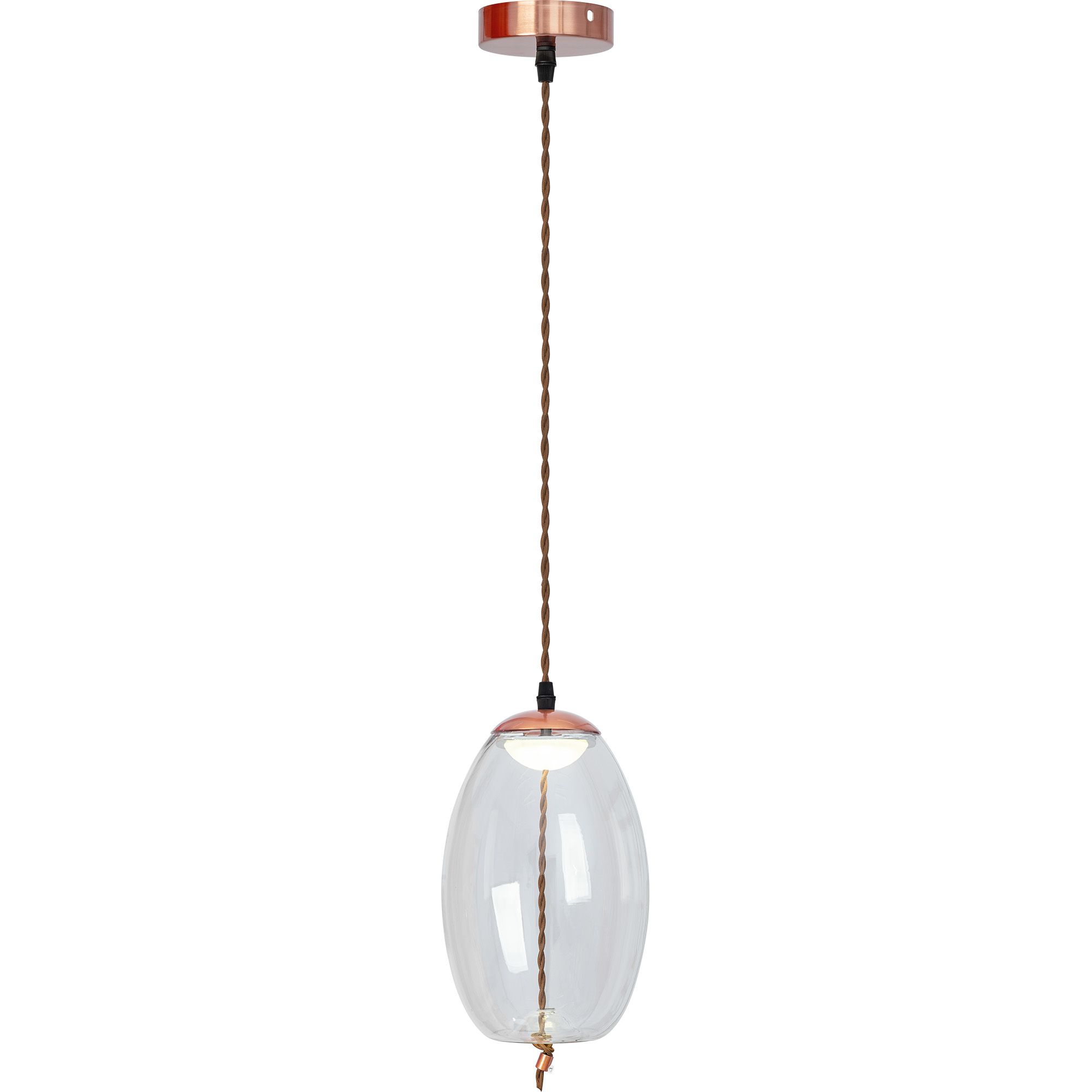 Toolight Svítidlo LED stropní závěsné sklo APP442-CP - Obrázek 2