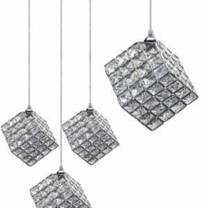 Toolight Závěsná lampa Glamour Cube APP722-3PR Chrom