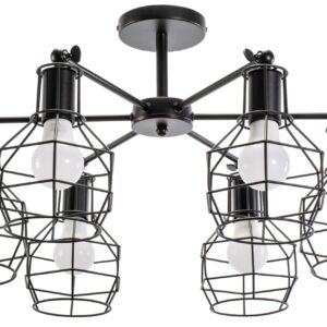 Toolight Závěsná stropní kovová lampa Loft APP735-6C