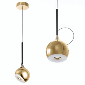 Toolight Závěsné LED osvětlení Bowl G086-1CP zlaté