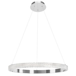 Toolight Závěsné designové osvětlení CRYSTAL LED + dálkové ovládání APP1511-CP Chrom