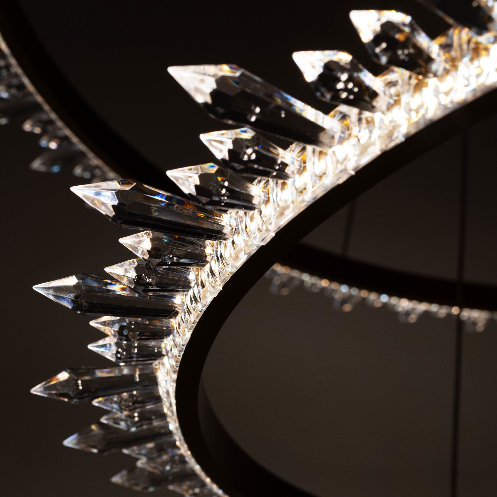 Toolight Závěsné designové osvětlení CRYSTAL LED + dálkové ovládání APP1609-3C Gold - Obrázek 2