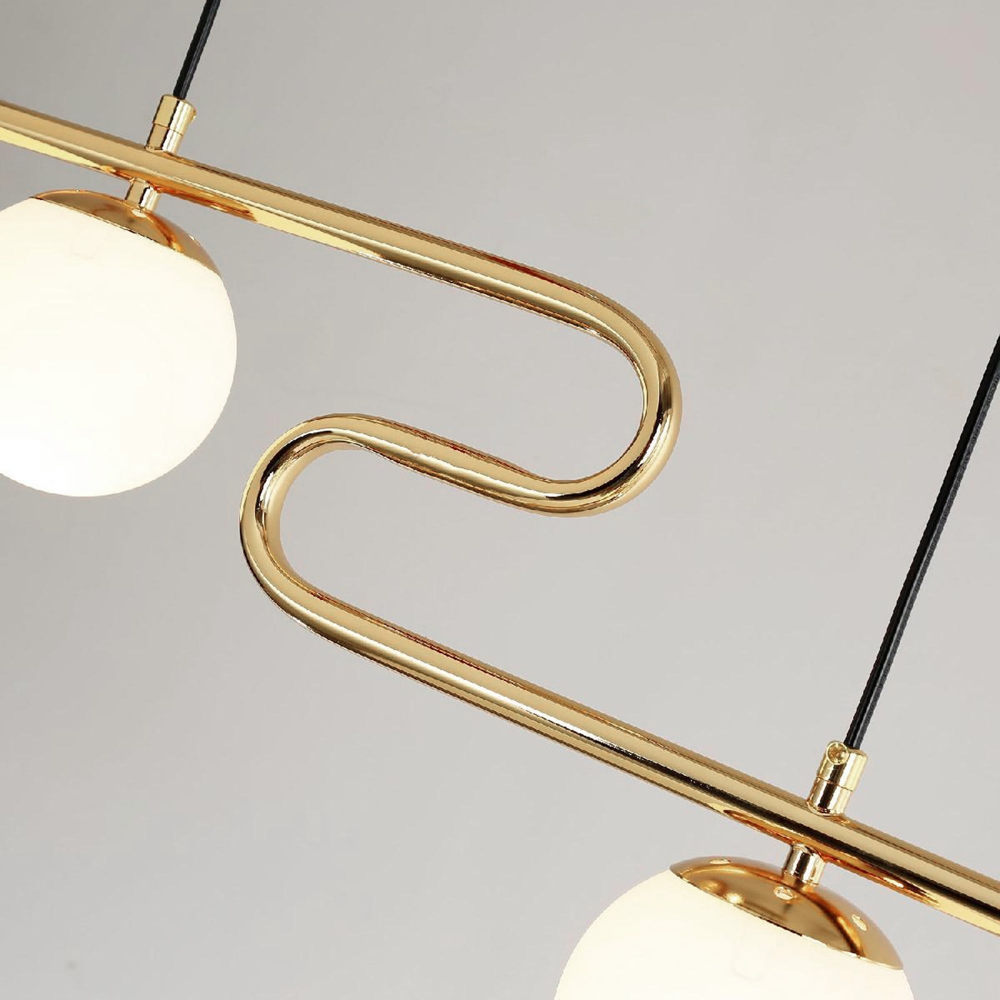 Toolight Závěsné moderní osvětlení Modern APP1599-5CP Gold - Obrázek 2