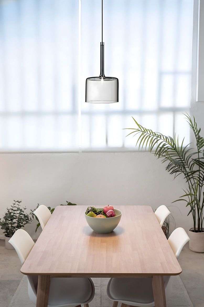 Toolight Závěsné skleněné osvětlení APP1701-1CP GREY A - Obrázek 2