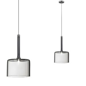 Toolight Závěsné skleněné osvětlení APP1701-1CP GREY A