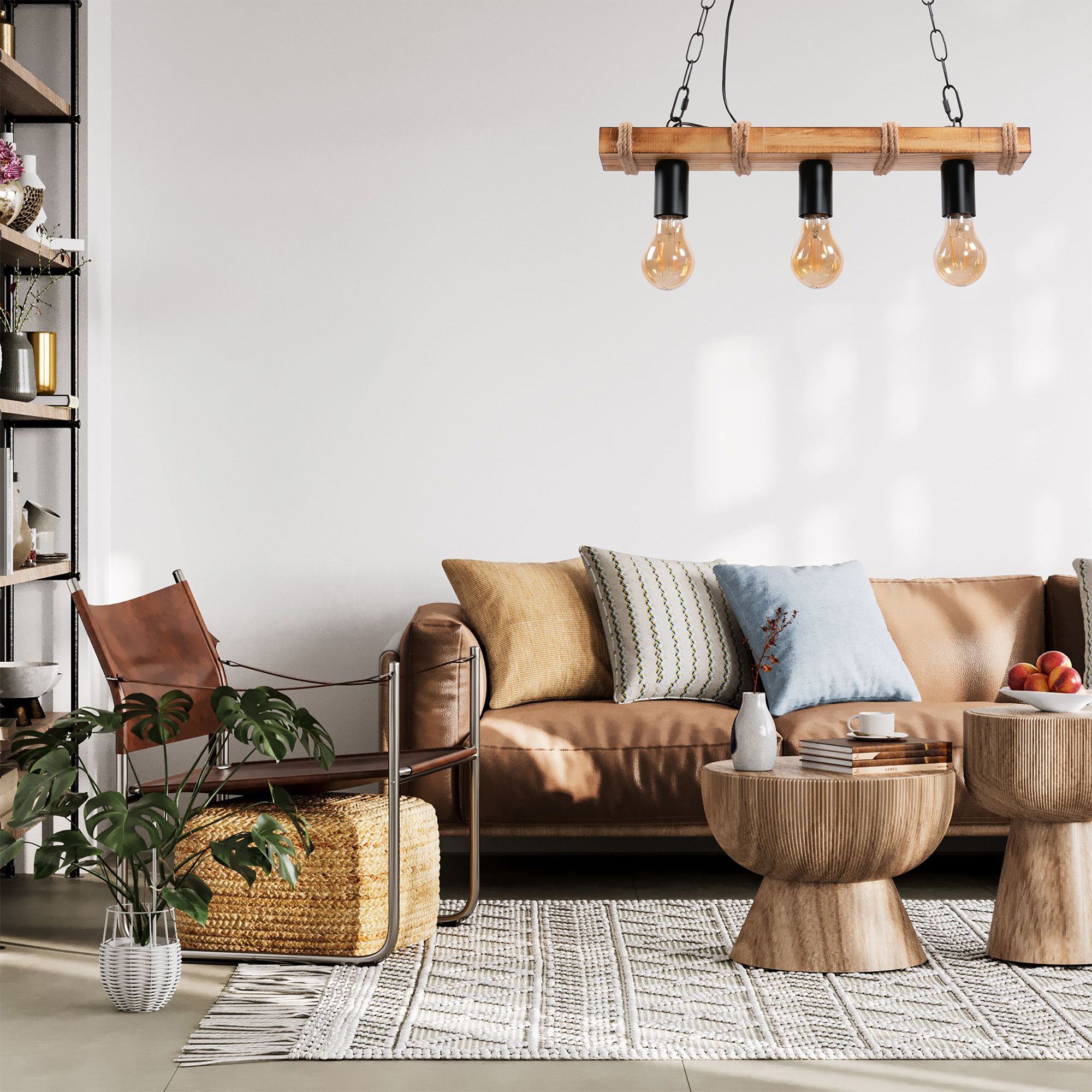 Toolight Závěsné stropní svítidlo Boho Line APP1319-3CP - Obrázek 2