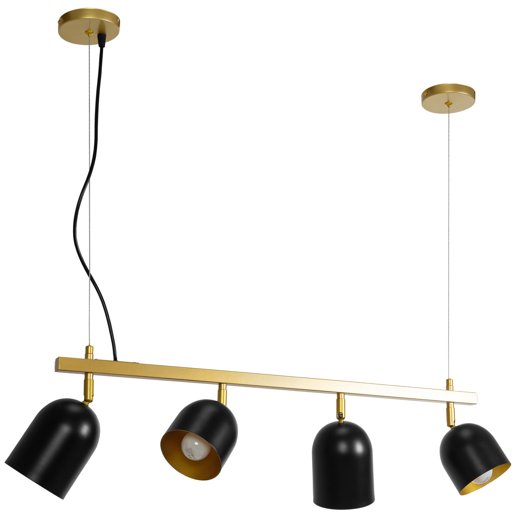 Toolight Závěsné svítidlo APP1031-4CP Black - Obrázek 2