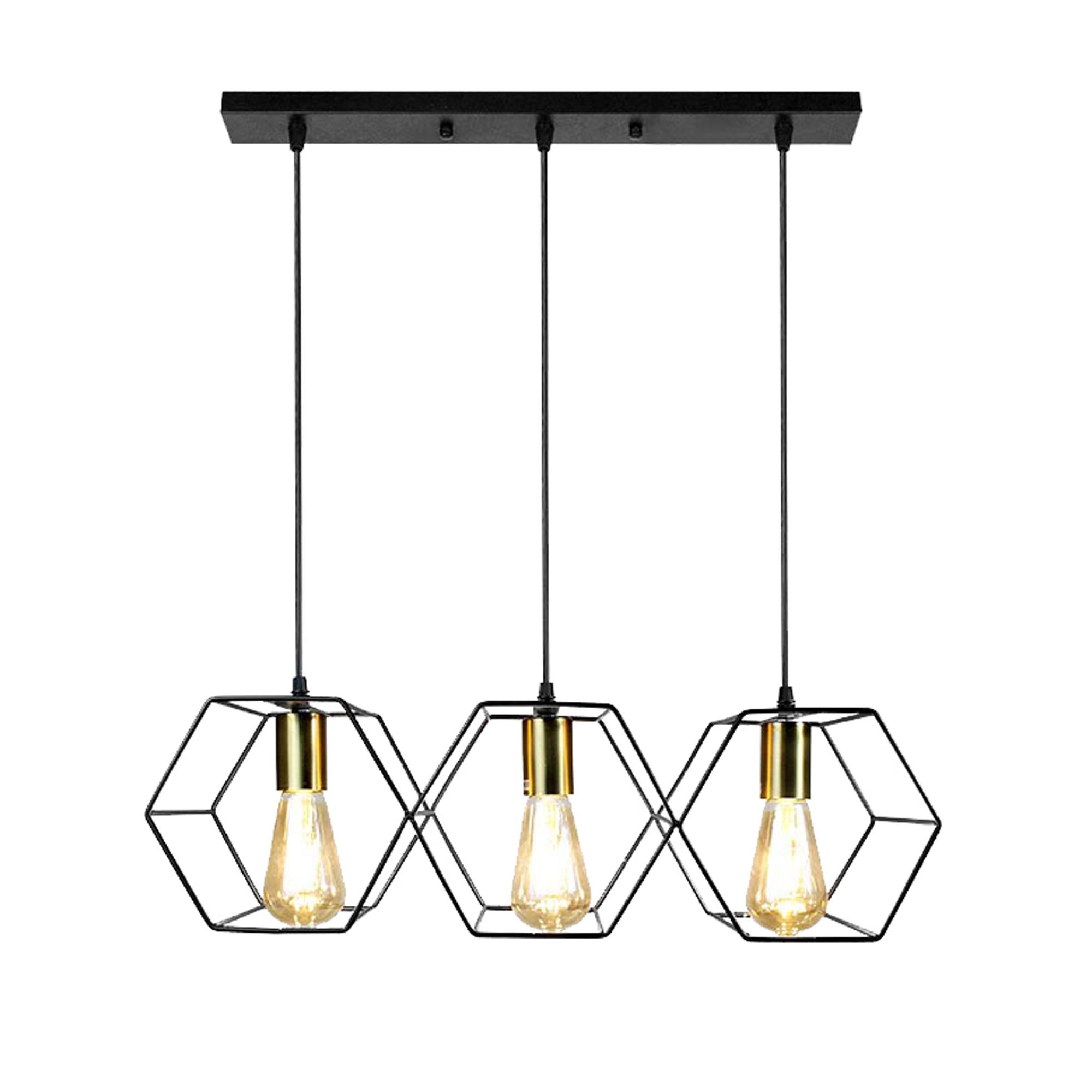 Toolight Závěsné svítidlo s APP1132-3CP Black Gold