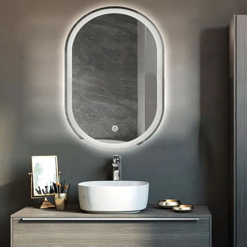 Tutumi Oválné zrcadlo 60x80 cm s regulovatelným LED osvětlením - Obrázek 2
